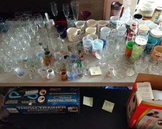 Glassware. Everything on table for $20