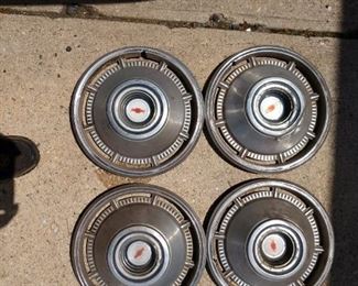 15" Set of 4 1966 Impala hubcaps.  $50