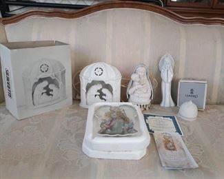 Department 56 and Lladro religious decor