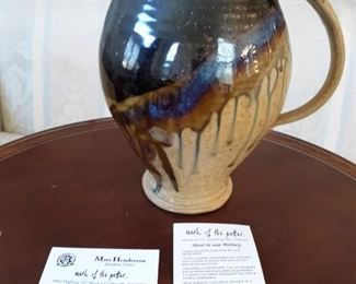 Handmade pitcher by Mark of the Potter