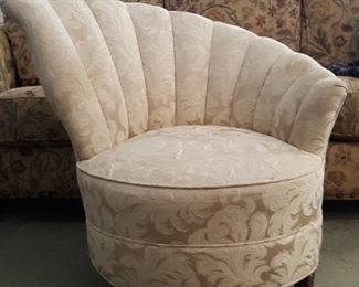 Vintage slant back chair