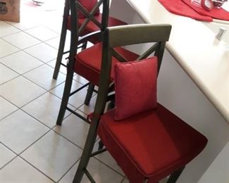 3 Pier 1 wooden bar stools