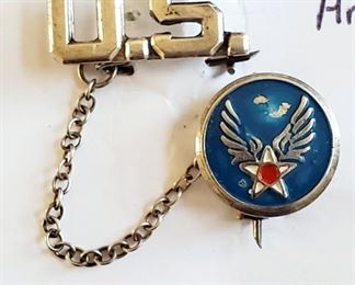 Vintage sterling Army Air Force pin.