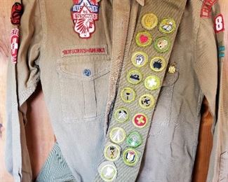 1940s Boys out shirt and badge sash