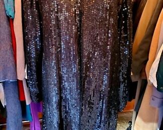 Black fully sequined jacket