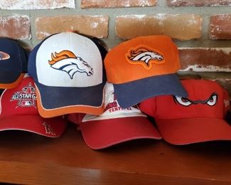 Like new baseball caps - Denver Broncos, Anaheim Angels