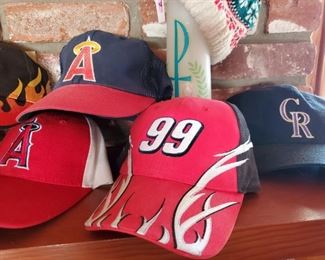 Like new baseball caps - Nascar Carl Edwards, Anaheim Angels