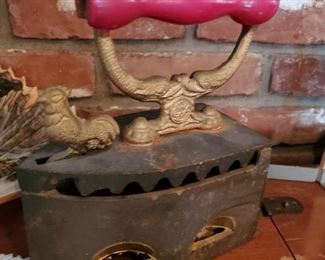 Antique iron (stand is inside the iron)