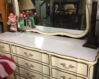 French provincial dresser and side table