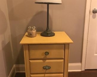 Nice nightstand and lamp