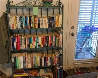 We have a huge section of women’s shoes and books including a whole section of cook books.