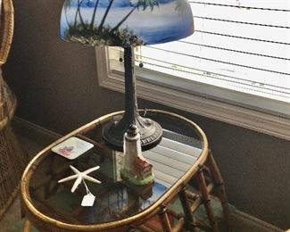 The unique lamp sold today, but the table is still available but won’t last long....