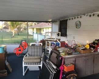 Misc household, PVC patio chairs 