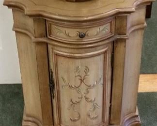 Small hand painted cabinet  (dimensions:  22" wide x 14" deep, at center) ~ $65   <Location: Ridgewood, NJ> 