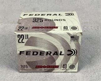 Mfg - (325)Federal
Model - Auto Match
Caliber - 22 LR 40 grain
Located in Chattanooga, TN
Condition - 1 - New
This a lot of (325) Federal Auto Match, tried and tested this ammunition takes care of both hunting and target needs. At 40 grains this ammunition is especially good for target practice, proving to be rather consistent for shelf ammo!