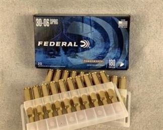 Mfg - (20)Federal
Model - Power Shok
Caliber - 30-06 180 grain
Located in Chattanooga, TN
Condition - 1 - New
This is a lot of (20) Federal Power Shok 30-06 Springfield with 180 grain jacketed soft points. They feature reliable Federal brass, primers and powder and are suited to a wide variety of medium and big game.