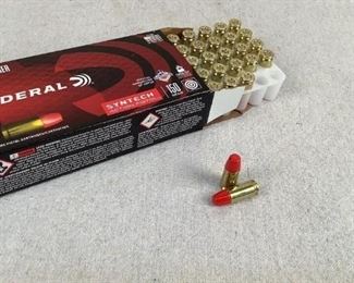 Mfg - (50)Federal 150gr
Model - Syntech 9mm Luger
Caliber - Ammo
Located in Chattanooga, TN
Condition - 1 - New
This is a 50 count box of Federal 150 grain syntech coated ammunition, ideal for action pistol use.