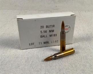 Mfg - (20) Malaysian Surplus
Model - 55gr 5.56 NATO Ammo
Located in Chattanooga, TN
Condition - 1 - New
This is a 20 count box of surplus Malaysian 55 grain 5.56 NATO ammunition. Make sure to jump on this quick folks, this stuff is drying up FAST!