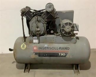 Located in: Chattanooga, TN
MFG Ingersoll-Rand
Model T30
Air Compressor
Size (WDH) 68"W x 26"D x 56"H
Ingersoll-Rand Compressor
M/N: 7100E 15
S/N: 802006
Techo Westinghouse Induction Motor
S/N: ET6085211001
230/460V - 35.1/17.6A - 60Hz - 3P
1760RMP
15HP
**Sold As Is Where Is**

SKU: L-FLOOR
Unable To Test
