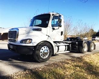 VIN 1FUGC5DV4BDW46946
Year: 2011 Make: Freightliner Model: M2 112 Trim Level: Road Tractor 2WD
Transmission: Eaton Fulller 10 Speed Manual
Miles: 686,755
Color: White
Driveline: 2WD
Located In: Tullahoma, TN
**Late Addition to the Auction**
Manual Locks
Manual Windows
Class Code - II
Num. of Axles - 2
GVWR - 46,080 Lbs.
Front Axle GAWR - 12,000 Lbs. w/ Tires: 11R22.5 (G) and Rims 22.5×8.25
First Int. Axle GAWR - 17,000 Lbs. W/ 445/50R22.5(L) and Rims 22.5×14.0
Rear Axle GAWR - 17,080 Lbs. w/ 455/55R22.5(L) and Rims 22.5×14.0
Tires on Vehicle Frt - 11R22.5
Tires on Vehicle Rear - 295/75R22.5
Engine - Detroit
Model - DD13
Serial - 4719130045519
Displacement - 12.8L 781 Cu In.
HP - 435 @ 1800 RPM
Num of Cylinders - 6 (IN-Line)
Compression Ratio - 18.4:1
Fuel - Diesel
Trans. Make - Eaton Fuller
Trans. Model - FRO-15210C
Num. of Speeds - 10 Forward 2 Reverse
Suspension - Air Ride
Brakes - Air
5th Wheel - Fontaine
5th Wheel Model - SLTPLUNT
Admissions have been deleted
**Sold on Alabama titl