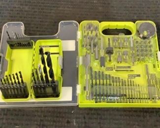 Located in: Chattanooga, TN
Condition "Return"
MFG Ryobi
81pc Drill Bit Sets
(1) 60pc Drilling & Driving Kit
(1) 21pc Drill Bits
*Sold As Is Where Is*

SKU: L-4-A