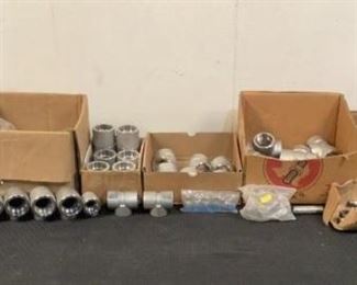 Located in: Chattanooga, TN
Assorted Stainless Steel Pipe Fittings
Lot Includes:
(6) 1-1/2" Elbows
(7) 1-1/2" Tee's
(51) 1/2" Tee's
(24) 1/4" Tee's
(14) 1-1/2" Couplings
(19) Pipe Flange
Etc.
*Sold As Is Where Is*
SKU: S-6-B