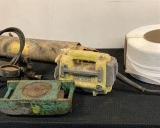 Located in: Chattanooga, TN
Assorted Job Completion Supplies
(1) Machinery Mover **Missing Top Part**
(1) Wacker Neuson Vibrator Motor **Does NOT Work**
(1) Hydraulic Hand Pump **Working Condition Unknown**
(4) 24" x 1-1/4" Metal Springs
(1) Spool of 1/2" Plastic Banding Material
**Sold as is where is**

SKU: I-2-C