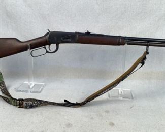 Serial - 3868426
Mfg - Winchester
Model - Model 94
Caliber - 30-30 Winchester
Barrel - 20"
Capacity - 7+1
Type - Rifle, Lever Action
Located in Chattanooga, TN
Condition - 3 - Light Wear
This Winchester 94's serial puts it's year of manufacture in the year 1972. These rifle are about as American as apple pie, and this rifle is no exception. This rifle is in good shape for it's age and features a camouflage sling.

(LEO SEARCH & SEIZURE)