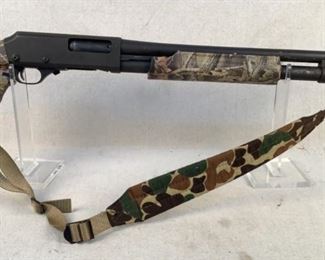 Serial - NY537968
Mfg - New England Firearms
Model - Pardner pump
Caliber - 12 Gauge
Barrel - 18.5"
Capacity - 4+1
Type - Rifle, Pump Action
Located in Chattanooga, TN
Condition - 3 - Light Wear
This is a camoflauge tape wrapped, black synthetic pardner pump chambered in up to 3" 12 gauge. It comes a front "turkey" bead, a sling, and a camoflauge shell holder.

(LEO SEARCH AND SEIZURE)