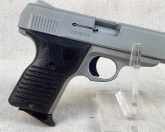 Serial - FS110198
Mfg - Cobra
Model - FS380
Caliber - 380 Cal
Barrel - 2.8"
Capacity - 7+1
Type - Pistol
Located in Chattanooga, TN
Condition - 3 - Light Wear
This is a Cobra made FS380. The Cobra FS series is a versatile, elegantly designed firearm. It’s affordability and attractive style make it one of the most popular firearms on the market today.


(LEO SEARCH AND SEIZURE)