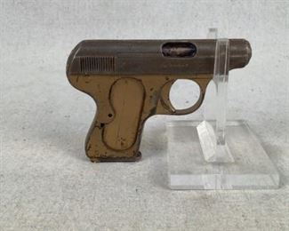 Serial - 339126
Mfg - Armi Galesi
Model - Model 6 Pistol
Caliber - 25 Auto
Barrel - 2.25"
Capacity - 6+1
Type - Pistol
Located in Chattanooga, TN
Condition - 6 - Inoperable, Parts Only
This Armi Galesi Model 6 was made in Italy and is perfect for those looking for a small pocket carry in a capable chambering, such as 25 Auto. This pistol has seen some things, as the pictures detail. It has received a rattlecan paint job at some point and is missing the plastic grips. This pistol's trigger appears to not reset, though a competent gunsmith should have no problem repairing it.


(LEO SEARCH & SEIZURE)