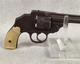 Serial - 16531
Mfg - U.S. Revolver Co
Model - Hammerless Small Frame
Barrel - 3.25"
Capacity - 5
Type - Revolver, Double Action
Condition - 6 - Inoperable, Parts Only
This U.S. Revolver Company hammerless small frame revolver is a perfect project for any gunsmith out there seeking a new project. This top break revolver has significant rust and needs a thorough bath in some solvents. We aren't quite sure what caliber this revolver is, or why the trigger doesn't reset.

(LEO SEARCH & SEIZURE)