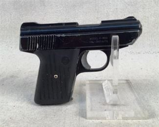 Serial - AP477995
Mfg - Davis Industries
Model - P-380 Pistol
Caliber - 380 Auto
Barrel - 2.75"
Capacity - 5+1
Type - Pistol
Located in Chattanooga, TN
Condition - 4 - Aged, Heavy Wear
This Davis Industries P-380 would be a nice addition to any firearms collection. This pistol would make a nice shooter given it's weight as well. This particular example has black plastic grips and a black painted finish.

(LEO SEARCH & SEIZURE)