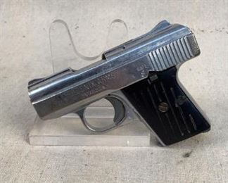 Serial - 3072656
Mfg - Phoenix Arms
Model - Raven
Caliber - 25 Auto
Barrel - 2.25"
Capacity - 6
Type - Pistol
Located in Chattanooga, TN
Condition - 3 - Light Wear
This is a Phoenix Arms Ravin chambered in 25 auto. This small pistol is a great size for pocket carry with the added benefit of a manual thumb safety.

(LEO SEARCH AND SEIZURE)