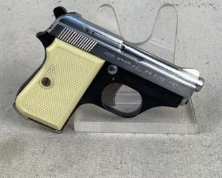 Serial - G69959
Mfg - Tanfoglio
Model - GT27
Caliber - 25 Auto
Barrel - 2.5"
Capacity - 6
Type - Pistol
Located in Chattanooga, TN
Condition - 3 - Light Wear
This is a colorful Tanfoglio GT27 with a black frame, a silver slide, and removable plastic yellow grips. The Tanfoglio Company was founded in the 1940s just after World War II. The GT27 was one of the first guns that Tanfoglio put out of their own design, and is tried and true.

(LEO SEARCH AND SEIZURE)