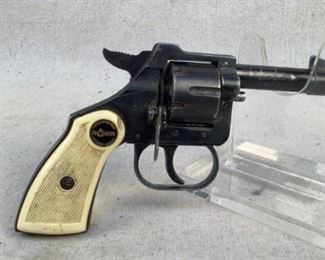 Serial - 877285
Mfg - Rohm
Model - RG10
Caliber - 22 Short
Barrel - 2.5"
Capacity - 6
Type - Pistol
Located in Chattanooga, TN
Condition - 4 - Aged, Heavy Wear
This is a famous Rohm RG10 produced in west Germany primarily after the passing of the Gun Control Act of 1968. More impressive than other revolvers this size chambered in 22 short this revolver will hold 6 rounds as opposed to the usual 5.

(LEO SEARCH AND SEIZURE)