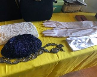 beaded purses and bejeweled opera gloves!