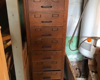 old official looking library cabinet?