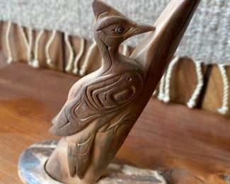 Bird carving, 4"w X 4.5"h buy it now $40