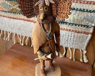 Hopi Owl Kachina, Waylon Namingha . 3.5"w X 11.5"h X 3.5"D Buy it now $125