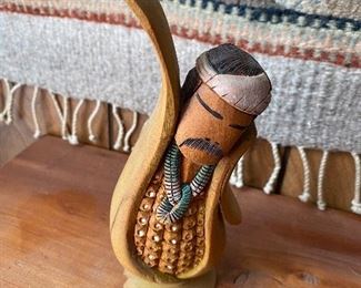 Dine Yazhi Corn Kachina, Approximately 3.5"w X 7"h X 2"D BUY IT NOW $30