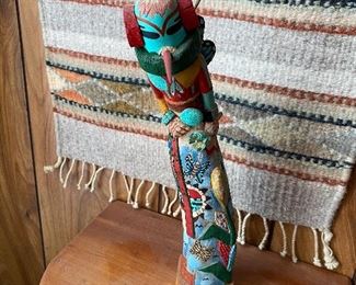 Butterfly Bird Kachina Signed Carol Silas, Approximately 3.5"w X 14"h X 4.5"D Buy it now $140