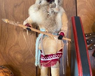 Naskapi, Applehead Doll, 'Hunter of the Far North', By Elaine Wojcinski 7"w X 13"h X 7.5"D Buy it now $35