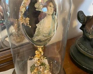 Hand Painted Grey Emu Egg By Geri Meyer 7"w X 11"h (in case) Buy it now $30