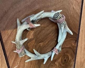 Antler wreath, 5"diameter BUY IT NOW $20