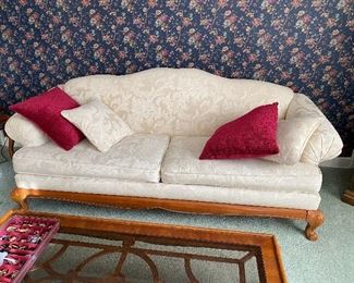 white couch, 80"w X 33"h X 36"d buy it now $200