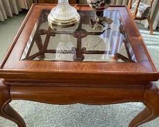Accent table (larger); 29"sq X 21.5"h BUY IT NOW $80
