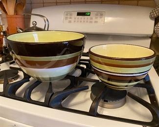 Crate and Barrel 2 Bowls BUY IT NOW $30