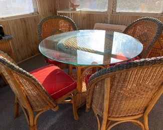 Table 4 chairs, Console, 2 occasional chairs, small side table BUY IT NOW $300 for set