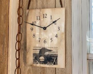 Duck Clock; 8"w X 12"h BUY IT NOW $10
